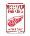 Detroit Red Wings WinCraft Reserved Parking Fan Sign - Pro League Sports Collectibles Inc.