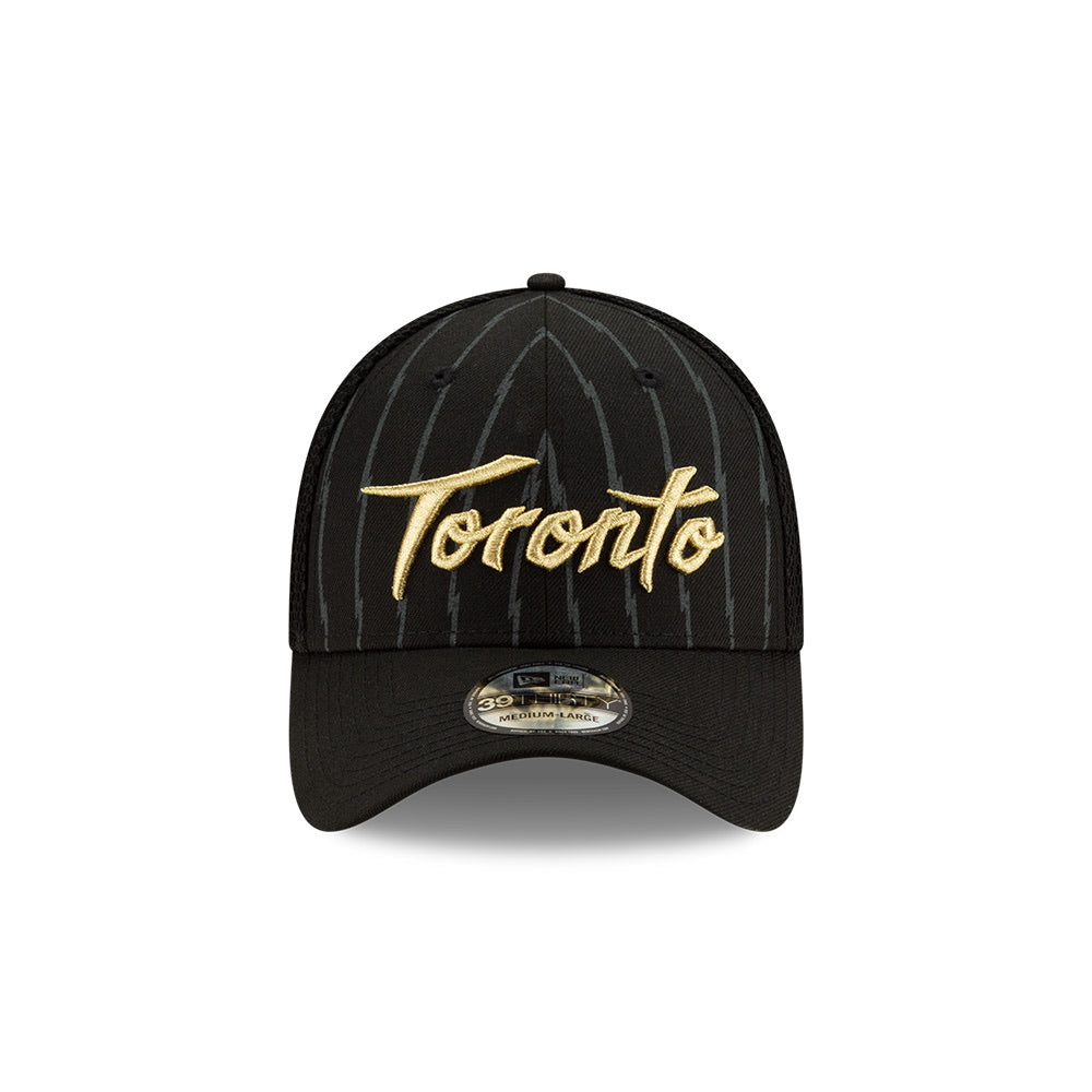 Earned Not Given Toronto Raptors 39Thirty Holiday Edition CS19 Black/Gold New Era FlexFit - Pro League Sports Collectibles Inc.