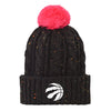 Youth Girls Toronto Raptors Sprinkle Outerstuff Knit Pom Toque - Black - Pro League Sports Collectibles Inc.