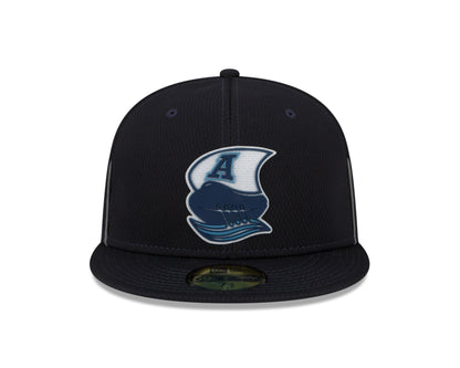 Toronto Argonauts CFL New Era Navy 2022 Sideline Official 59FIFTY Fitted Hat - Pro League Sports Collectibles Inc.