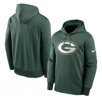 Green Bay Packers Nike Fan Gear Primary Logo Performance - Pullover Hoodie - Pro League Sports Collectibles Inc.