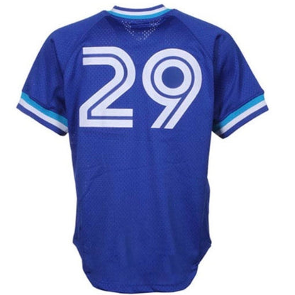Joe Carter Toronto Blue Jays Mitchell & Ness 1993 Cooperstown Collection Royal Blue Mesh Batting Practice Jersey