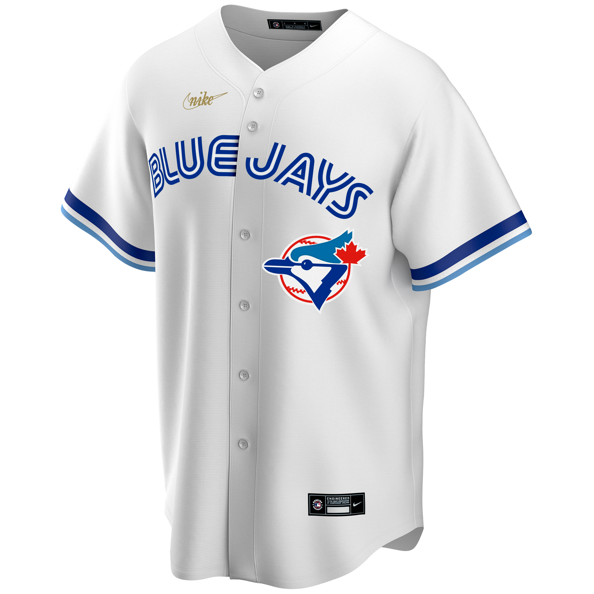 Men's Toronto Blue Jays Road Grey Replica Team MLB Baseball Blank Button  Jersey