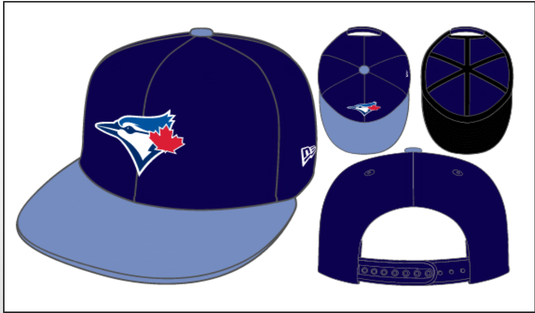 Men's New Era Navy Toronto Blue Jays Alternate 4 9Fifty Snapback  Adjustable Hat