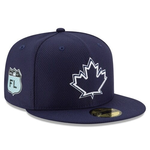 Toronto Blue Jays Authentic Collection Spring Training 2017 With Patch New Era 59FIFTY Fitted Hat - Pro League Sports Collectibles Inc.