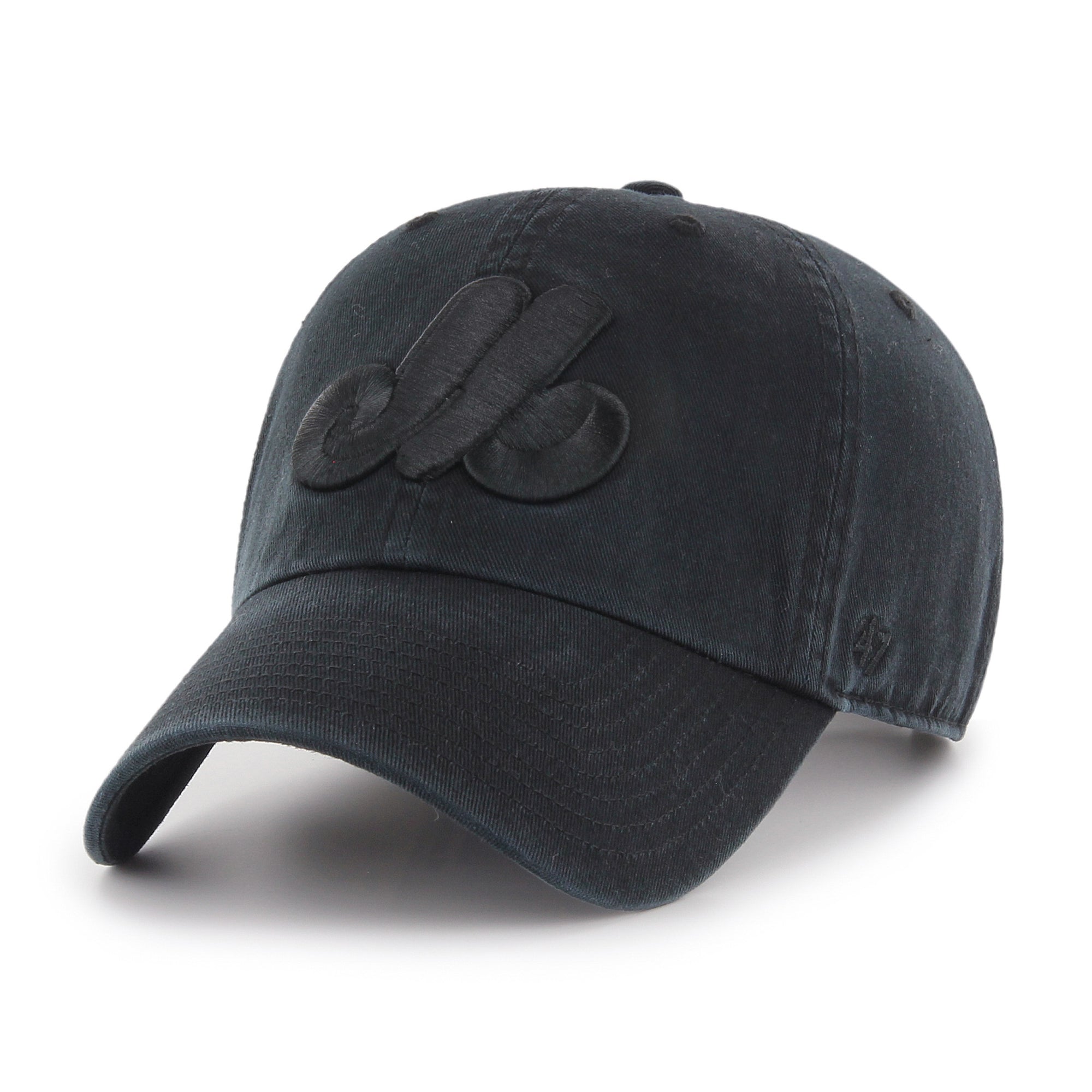 Montreal Expos Black on Black 47 Brand Clean Up Hat - Pro League Sports  Collectibles Inc.