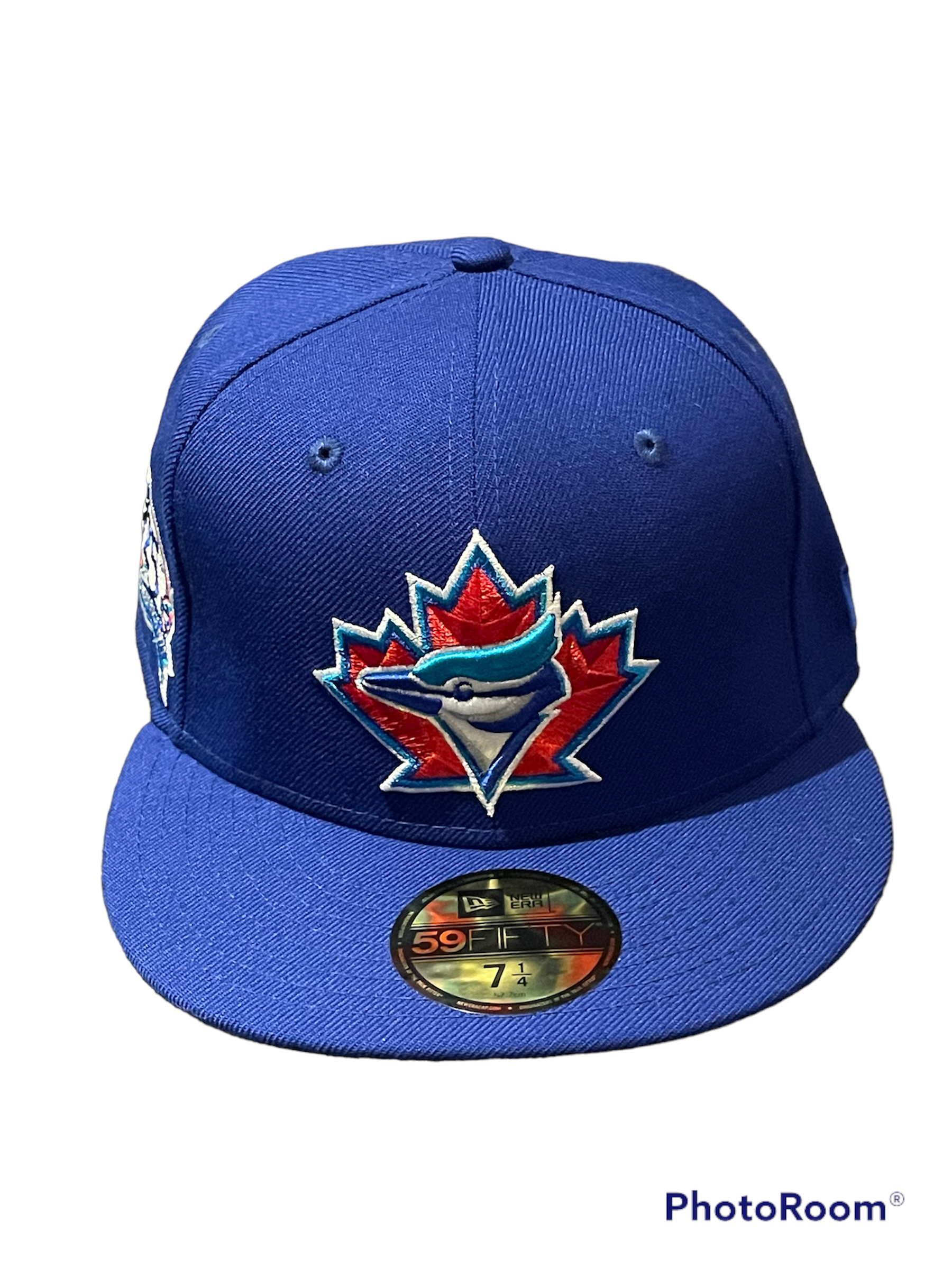 Toronto Blue Jays 25th Season Authentic Cooperstown Collection 59FIFTY Fitted Hat- Blue - Pro League Sports Collectibles Inc.