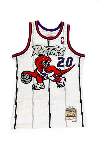 Damon Stoudamire Toronto Raptors 1995-96 White Mitchell & Ness Swingman Jersey - Pro League Sports Collectibles Inc.