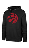 Toronto Raptors 47 Brand Imprint Red/Black Ball Logo Hoodie - Pro League Sports Collectibles Inc.