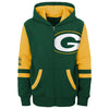Youth Green Bay Packers Full Zip Fleece Hoodie - Pro League Sports Collectibles Inc.
