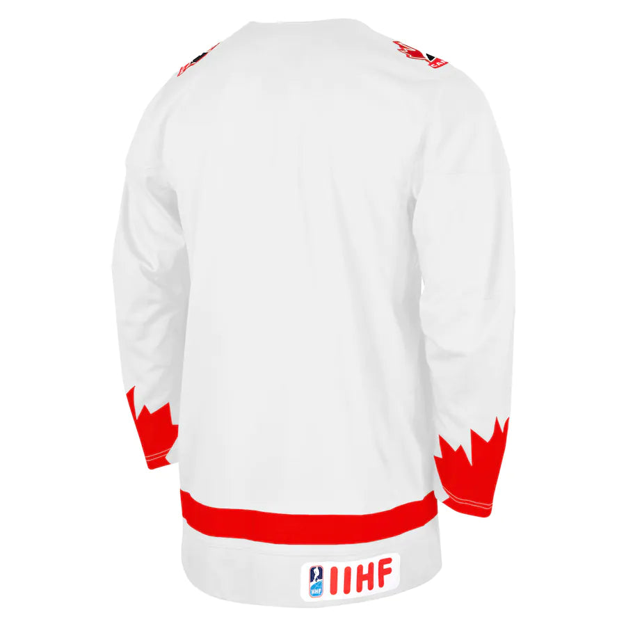 Team Canada Hockey One Leaf Nike Replica Jersey White Pro