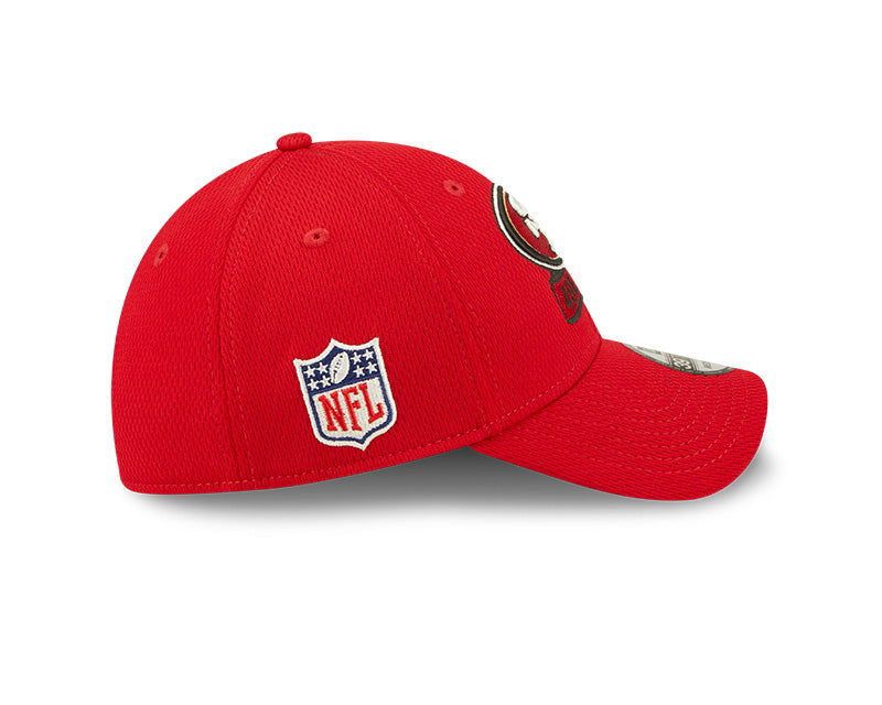 New Era San Francisco 49ers Red Coach NFL Sideline 2022 39Thirty Stretch Hat, CURVED HATS, CAPS