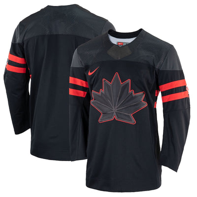 Team Canada 2022 Black Olympic Nike Replica Jersey - Pro League Sports Collectibles Inc.