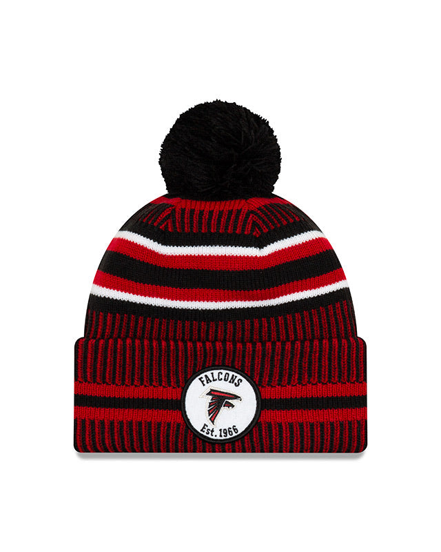 Men's New Era Black Atlanta Falcons 2021 Salute To Service Cuffed Knit Hat