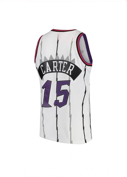 Vince Carter Toronto Raptors Mitchell & Ness 1998-99 Hardwood Classic Swingman White Jersey - Pro League Sports Collectibles Inc.