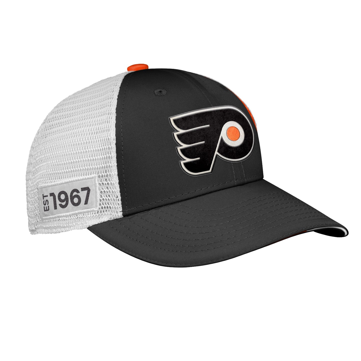 Youth Philadelphia Flyers Fanatics Branded 2022 NHL Draft Authentic Pro On Stage Trucker Adjustable Hat - Pro League Sports Collectibles Inc.