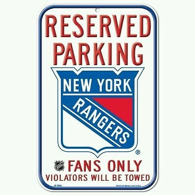 New York Rangers WinCraft Reserved Parking Fan Sign - Pro League Sports Collectibles Inc.