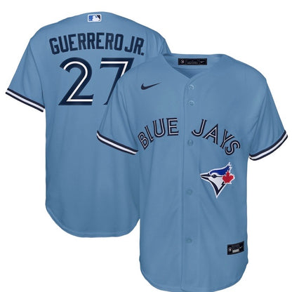 Youth Guerrero Jr. #27 Toronto Blue Jays Nike Light Blue Alternate 2020 Replica Team Jersey - Pro League Sports Collectibles Inc.