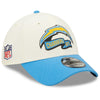 Los Angeles Chargers 2022 Sideline New Era Cream/Blue - 39THIRTY 2-Tone Flex Hat - Pro League Sports Collectibles Inc.