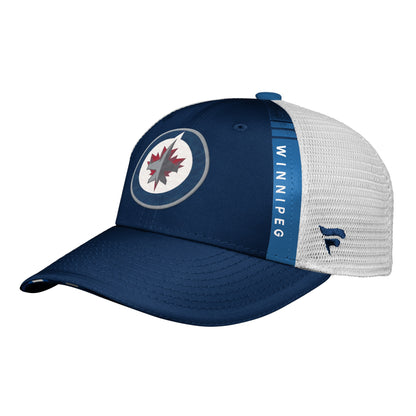 Youth Winnipeg Jets Fanatics Branded 2022 NHL Draft Authentic Pro On Stage Trucker Adjustable Hat - Pro League Sports Collectibles Inc.