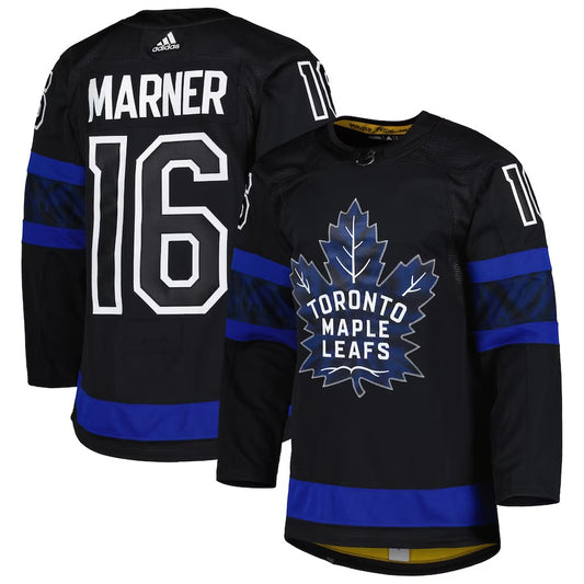 Toronto Maple Leafs X Drew House Mitch Marner #16 Adidas Alternate Authentic Pro Flip Jersey - Pro League Sports Collectibles Inc.