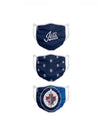 Youth Winnipeg Jets FOCO NHL Face Mask Covers 3 Pack - Pro League Sports Collectibles Inc.