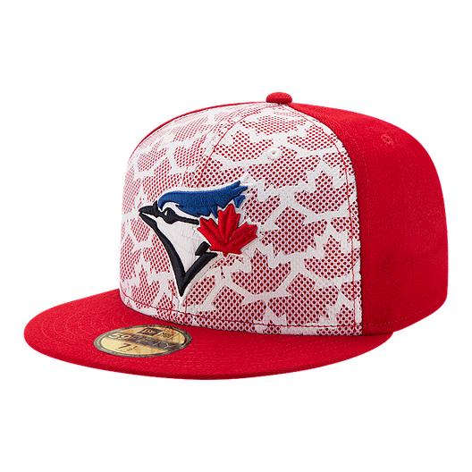 Toronto Blue Jays Red White Stars and Stripes July 4th 2016 New Era 59FIFTY Fitted Hat - Pro League Sports Collectibles Inc.