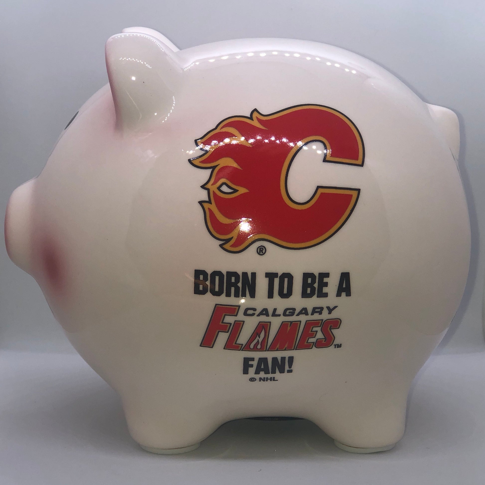 Calgary Flames “Born-to-be” Piggy Bank - Pro League Sports Collectibles Inc.