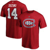 Montreal Canadiens Nick Suzuki #14 Fanatics Name and Number T-Shirt - Pro League Sports Collectibles Inc.