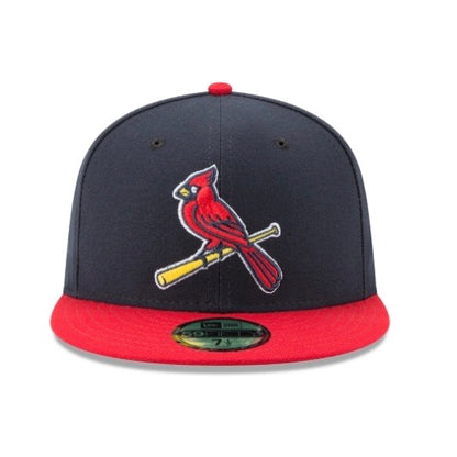 St. Louis Cardinals New Era Navy/Red Authentic Collection On-Field Alternate 2 59FIFTY Fitted Hat - Pro League Sports Collectibles Inc.