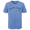 Child Toronto Blue Jays George Springer #4 Nike Powder Blue Horizon Name & Number T-Shirt - Pro League Sports Collectibles Inc.