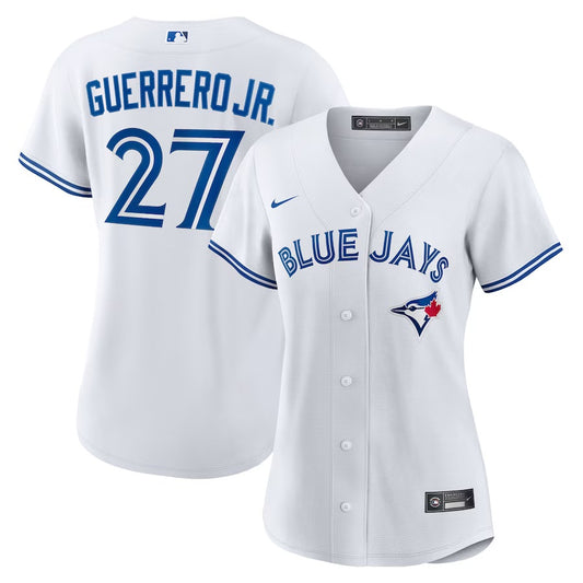 Women’s Toronto Blue Jays Guerrero Jr. Nike White Replica Team Jersey - Pro League Sports Collectibles Inc.