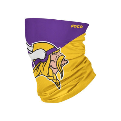 Minnesota Vikings Big Logo FOCO NFL Face Mask Gaiter Scarf - Pro League Sports Collectibles Inc.