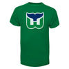 Hartford Whalers Vintage NHL 47 Brand Fan T-Shirt - Green - Pro League Sports Collectibles Inc.