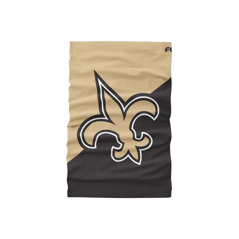 New Orleans Saints Big Logo FOCO NFL Face Mask Gaiter Scarf - Pro League Sports Collectibles Inc.