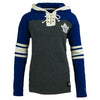 Women’s Toronto Maple Leafs Lace Up 47 Brand Gray Hoodie - Pro League Sports Collectibles Inc.