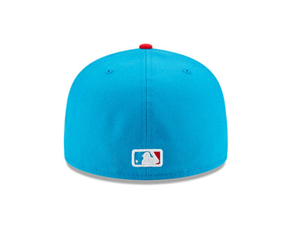 Miami Marlins New Era Blue/Red 2021 City Connect Authentic Collection On-Field 59FIFTY Fitted Hat - Pro League Sports Collectibles Inc.