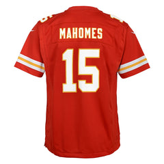 Patrick Mahomes Kansas City Chiefs #15 Red Youth Player Name & Number –  Sports Fanz