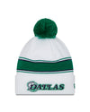 Dallas Mavericks White New Era City Series 21 Pom Knit Toque - Pro League Sports Collectibles Inc.
