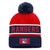 New York Rangers Fanatics Branded Blue/Red 2022 NHL Draft - Authentic Pro Cuffed Knit Toque with Pom