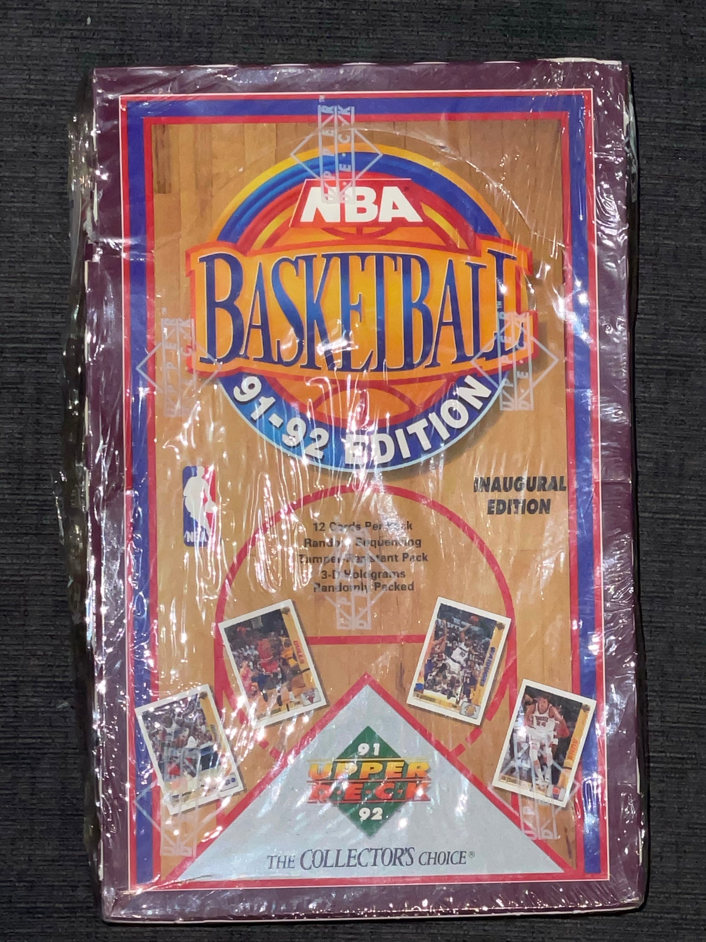 VINTAGE 1991-92 Upper Deck Inaugural Edition NBA Basketball Card Box - 36 Packs - Pro League Sports Collectibles Inc.