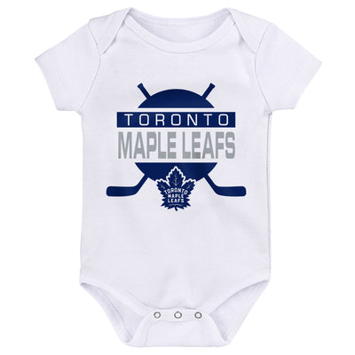 Infant Toronto Maple Leafs Born To Win Onesie 3 Pack Set - Pro League Sports Collectibles Inc.