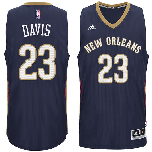 New Orleans Pelicans Anthony Davis Navy Road Adidas Swingman Jersey - Pro League Sports Collectibles Inc.