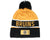 Boston Bruins Fanatics Branded Black/Yellow 2022 NHL Draft - Authentic Pro Cuffed Knit Toque with Pom