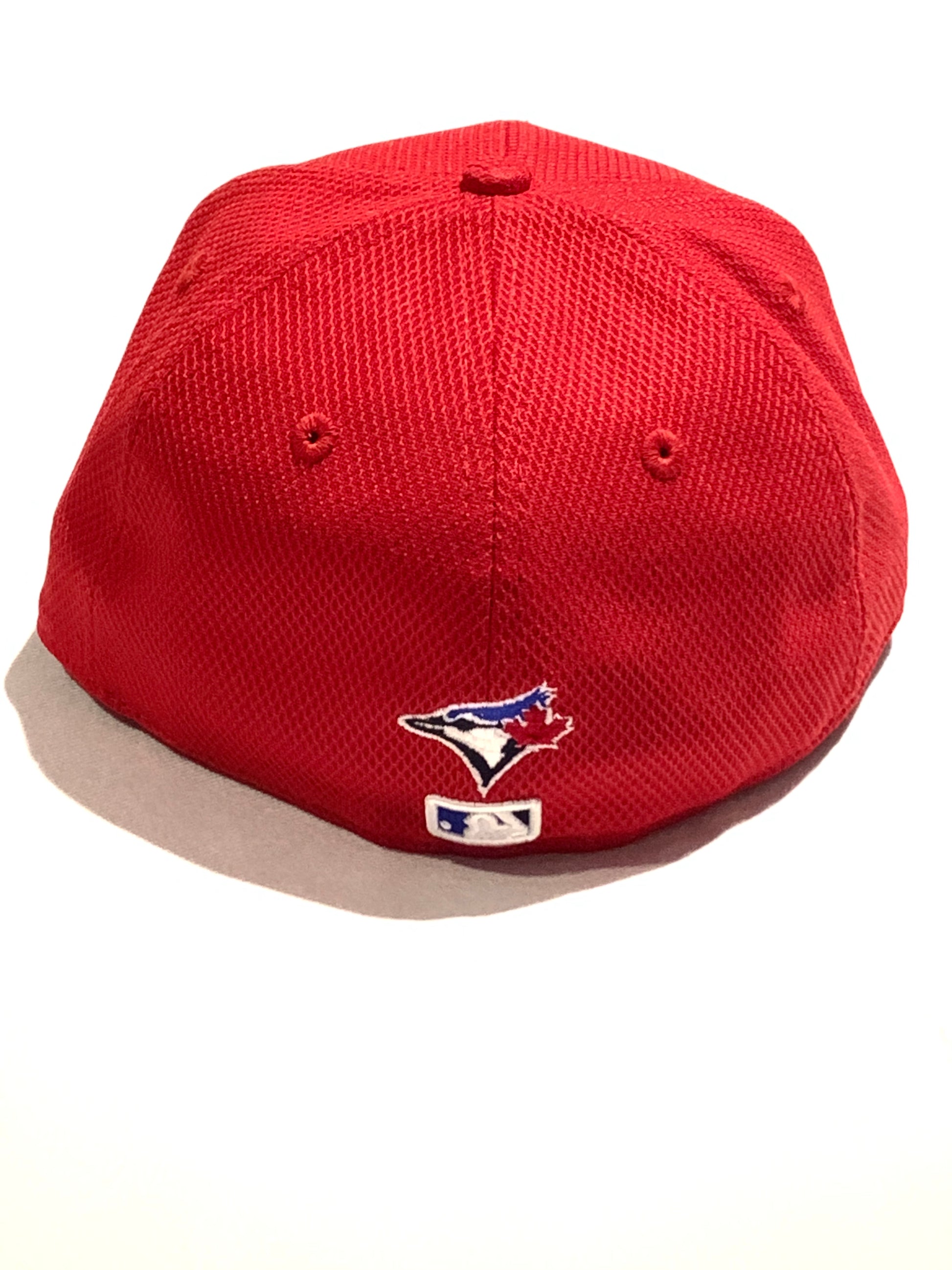 Toronto Blue Jays Red Navy Leaf 59Fifty New Era Fitted Hat - Pro League Sports Collectibles Inc.