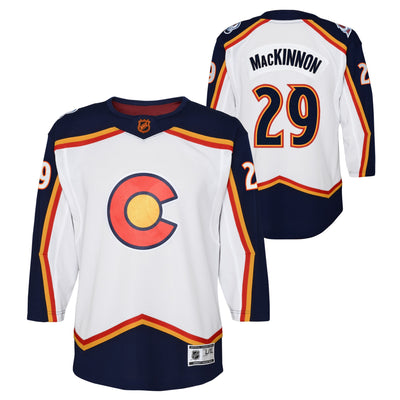 Youth Colorado Avalanche Nathan MacKinnon #29 Retro Reverse Special Edition 2.0 Jersey - Pro League Sports Collectibles Inc.