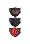 Calgary Flames FOCO NHL Face Mask Covers Adult 3 Pack - Pro League Sports Collectibles Inc.