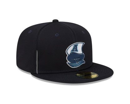 Toronto Argonauts CFL New Era Navy 2022 Sideline Official 59FIFTY Fitted Hat - Pro League Sports Collectibles Inc.