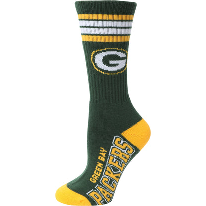 Green Bay Packers - 4 Stripe Deuce Socks - Pro League Sports Collectibles Inc.
