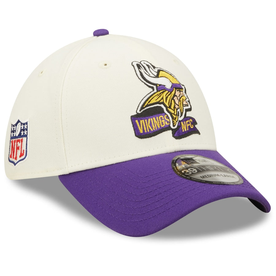 Minnesota Vikings New Era 39THIRTY 2018 NFL Official Sideline Road Cap